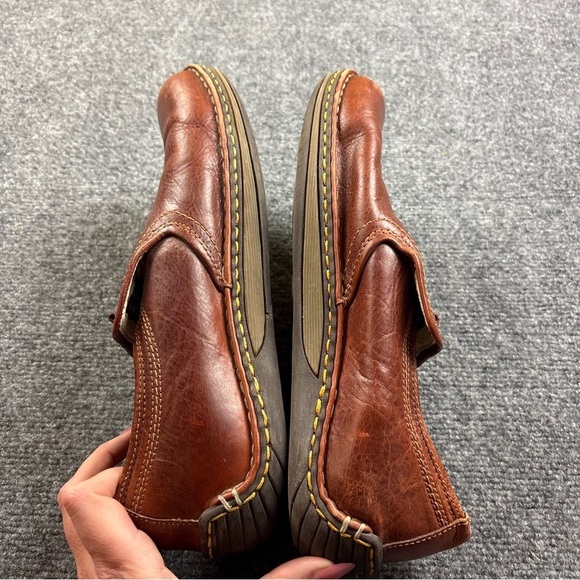 DR. MARTENS Men’s Kansas Red Brown Leather Slip On Loafers size: 12 - Picture 10 of 13